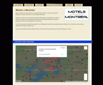 Motels-Montreal.com(Un motel à Montréal) Screenshot