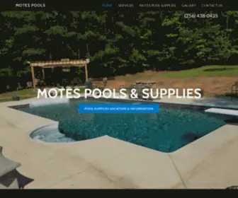 Motespools.com(Swimming Pool Contractor in Gadsden) Screenshot