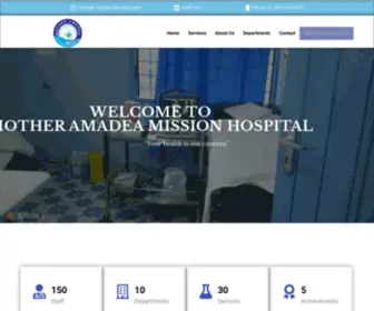 Motheramadeah-Hospital.com(Mother Amadea Hospital) Screenshot