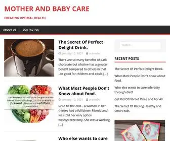 Motherandbabytips.com(Creating Uptimal Health) Screenshot