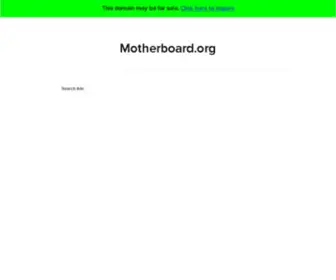 Motherboard.org(The Leading Motherboard Site on the Net) Screenshot