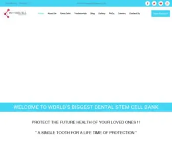 Mothercell.com(Dental stem cell banking) Screenshot