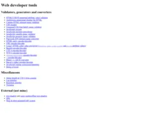 Mothereff.in(Web developer tools) Screenshot