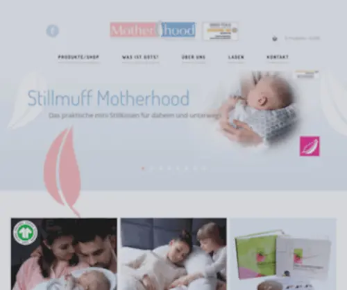 Motherhood.de(Für Schwangere und Babys nur das Beste) Screenshot