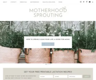 Motherhoodsprouting.com(Motherhood Sprouting) Screenshot