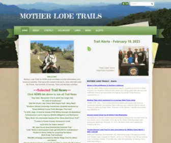 Motherlodetrails.org(MOTHER LODE TRAILS) Screenshot
