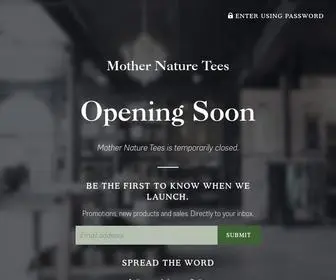 Mothernaturetees.com(Mother Nature Tees) Screenshot