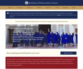 Motherofdivinegrace.org(Mother of Divine Grace School) Screenshot