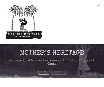 Mothersheritageintl.org(MOTHER'S HERITAGE INTERNATIONAL) Screenshot