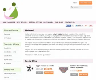 Mothersoft.co.uk(Baby & Toddler Products UK) Screenshot