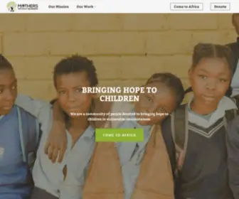 Motherswithoutborders.org(Caring for vulnerable children around the world) Screenshot