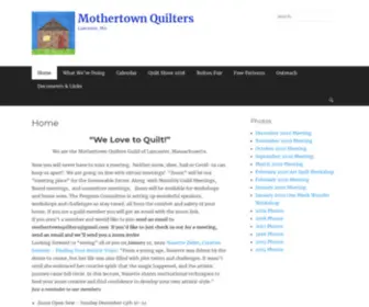 Mothertownquilters.com(Lancaster, MA) Screenshot