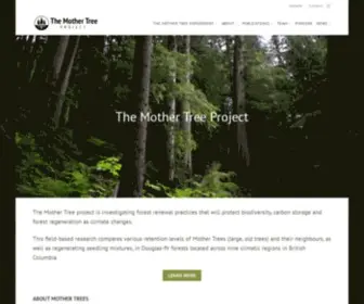 Mothertreeproject.org(The Mother Tree project) Screenshot