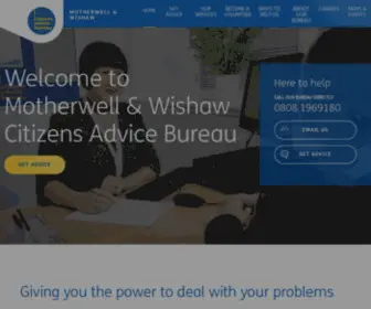 Motherwellwishawcab.org.uk(Motherwell & Wishaw Citizens Advice Bureau) Screenshot