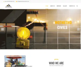 Mothethocivils.co.za(Mothetho civils) Screenshot
