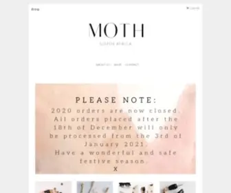 Mothhome.co.za(MOTH HOME) Screenshot