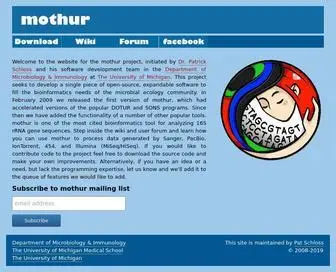 Mothur.org(The website) Screenshot