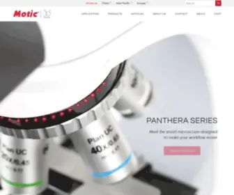 Moticmicroscopes.com(Moticmicroscopes) Screenshot