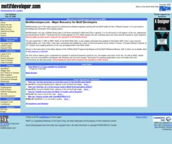 Motifdeveloper.com(The leading resource for Motif) Screenshot