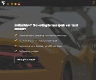 Motion-Drive-Rental.com(Germany´s #1 exotic sports car rental) Screenshot