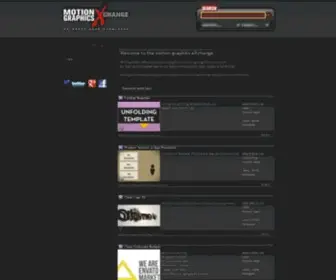Motion-Graphics-Exchange.com(Motion graphics eXchange) Screenshot