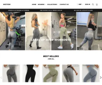 Motionactivewear.com(Motion Activewear) Screenshot