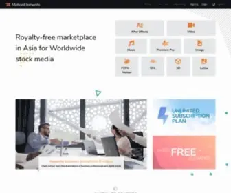 Motionelements.com(Stock videos) Screenshot