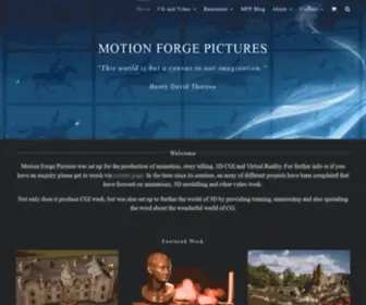 Motionforgepictures.com(Motion Forge Pictures 3D Animation and Modeling) Screenshot