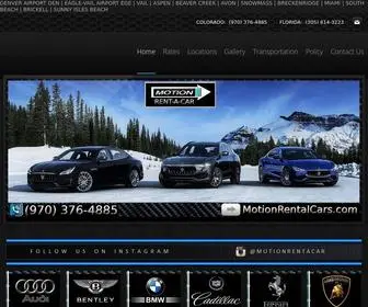 Motionrentalcars.com(Vail Rent A Car) Screenshot