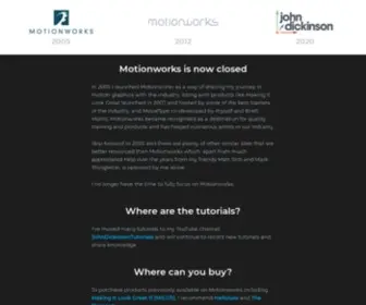 Motionworks.net(After Effects and Cinema 4D Tutorials and Training) Screenshot