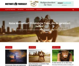 Motivate-Yourself.de(Motivations-Tipps, Selbstoptimierung, Inspiration) Screenshot