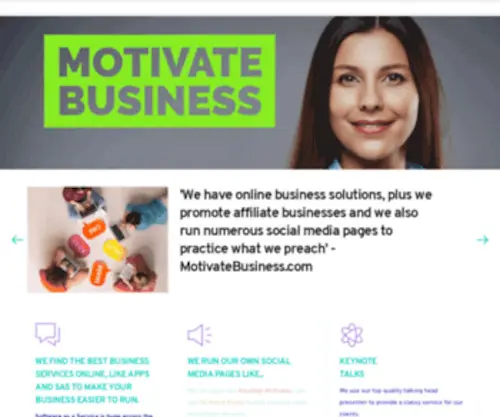 Motivatebusiness.com(Motivate Business helping your business get ahead) Screenshot