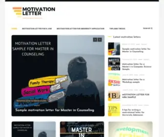 Motivation-Letter.com(Motivation letter Examples and Templates) Screenshot