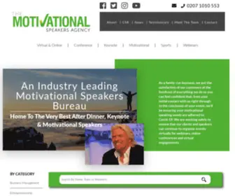 Motivationalspeakersagency.co.uk(Book The Best Motivational Speakers Today) Screenshot