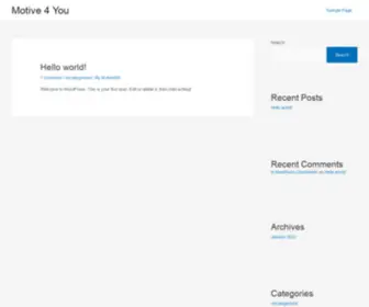 Motive4U.com(We Provide Motivational Story For Your Success) Screenshot