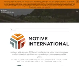 Motiveinternational.com(Motive International) Screenshot