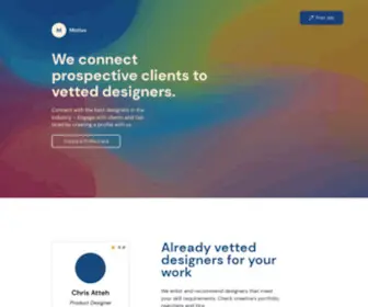 Motivv.co(We connect clients to the best designers) Screenshot