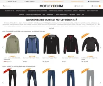 Motleydenim.fi(Isojen miesten vaatteet netistä) Screenshot