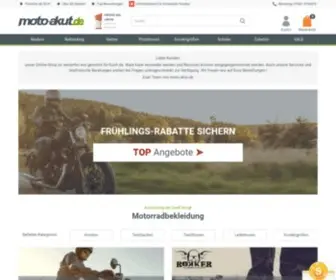 Moto-Akut.de(Onlineshop) Screenshot