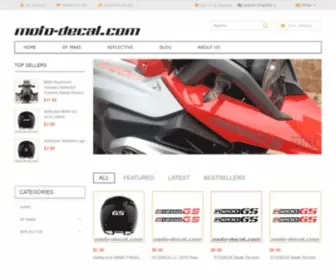 Moto-Decal.com(Online shop for motorcycle stickers) Screenshot