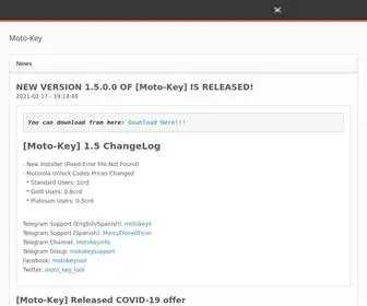 Moto-KEY.com(Motorola) Screenshot