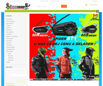 Moto-MAN.cz(MOTOSHOP A MOTOCENTRUM ONLINE) Screenshot