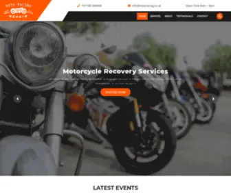 Moto-Racing.co.uk(Performance Motorcycle Parts and Accessories) Screenshot
