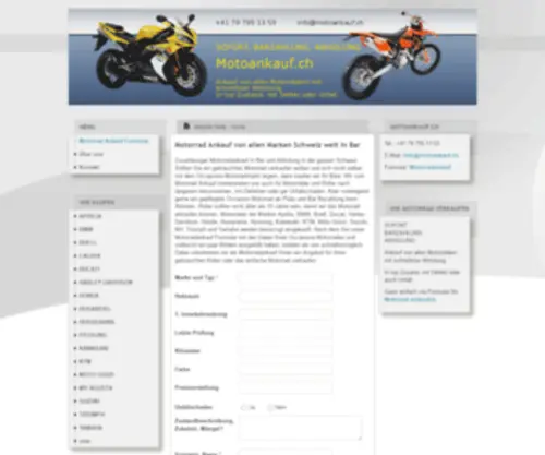 Motoankauf.ch(Ankauf aller Motorräder) Screenshot