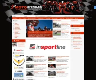 Motoarena.sk(Portál pre milovníkov jednej stopy) Screenshot