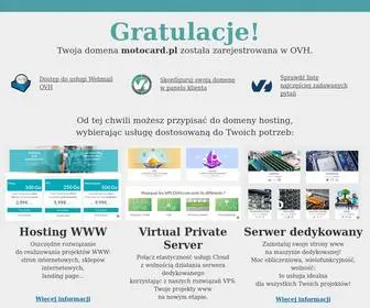 Motocard.pl(OVH wspiera Twój rozwój poprzez najlepsze rozwiązania www) Screenshot