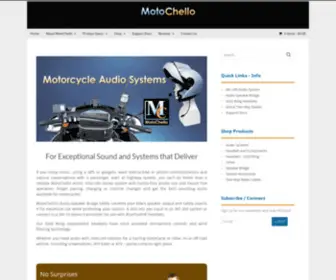 Motochello.com(Motorcycle Audio Systems and Devices) Screenshot