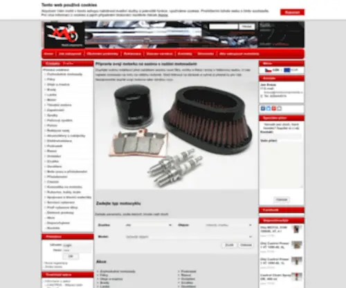 Motocomponents.cz(Motodíly) Screenshot