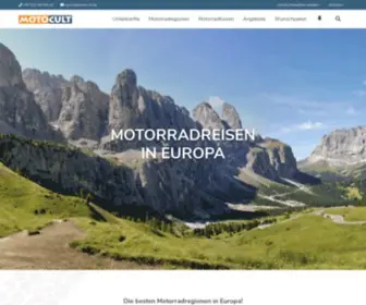 Motocult.de(Motorradreisen in Europa) Screenshot