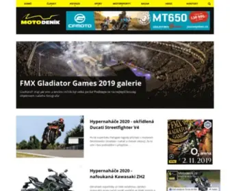 Motodenik.cz(Portál věnovaný motorkám) Screenshot